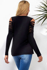 Fishnet Ripped sleeve top