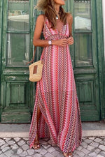 Tribal Halter Knotted Maxi