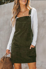 Corduroy Overall Dress