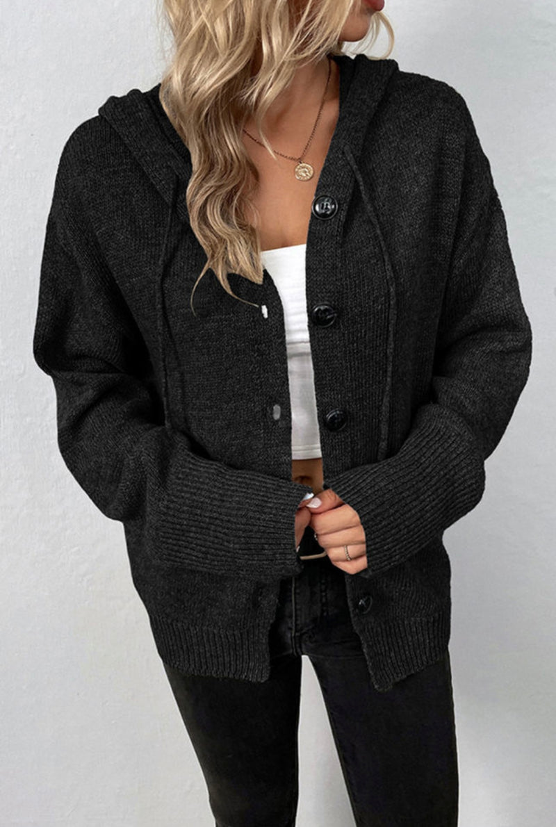 Hooded Sweater Cardigan