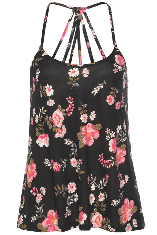 Floral Strappy Halter