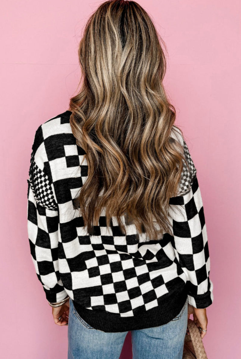 Checkered Dreams Sweater