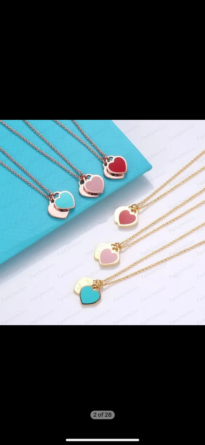 Rep Tiff Heart Necklace