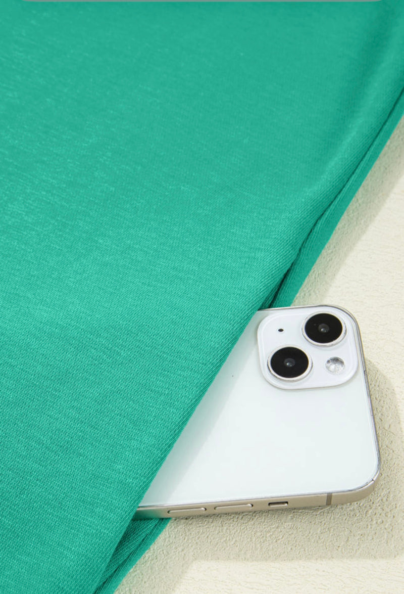 V-Neck Mint Sleeveless Dress