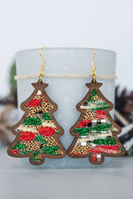 Wooden Multi Tree Earring