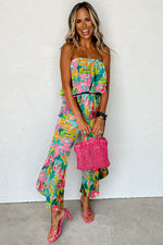 Bandeau Floral Jumpsuit