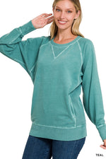 Zenana Terry Pullover