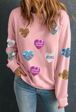 Sweatheart Sequin Crewneck