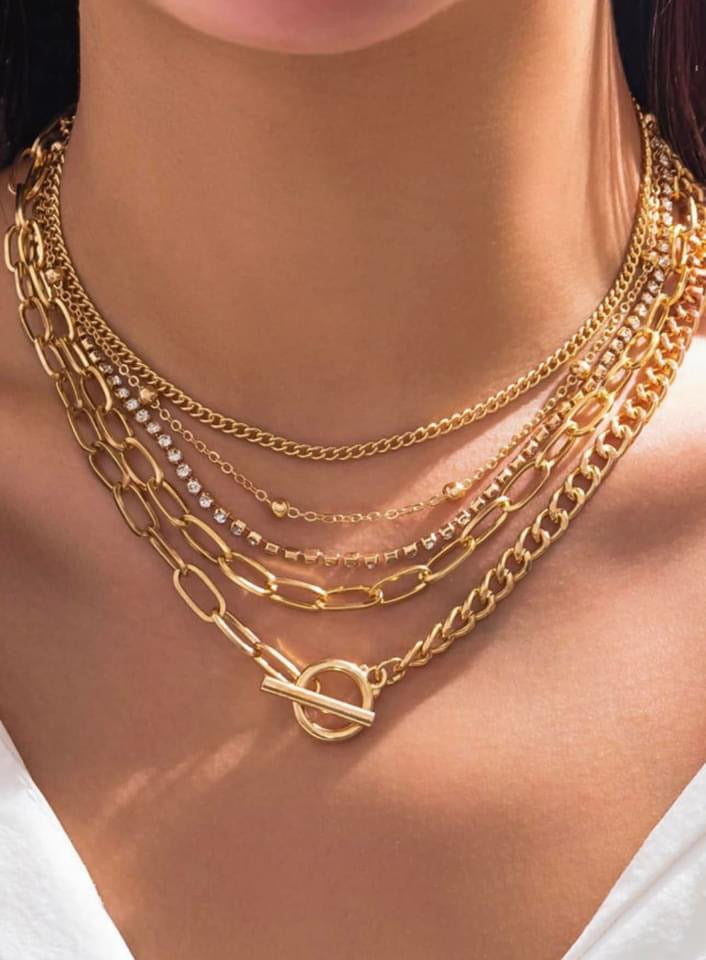 5 Chain Layered Necklace