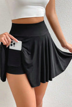 Pocketed Short Lined Skirt
