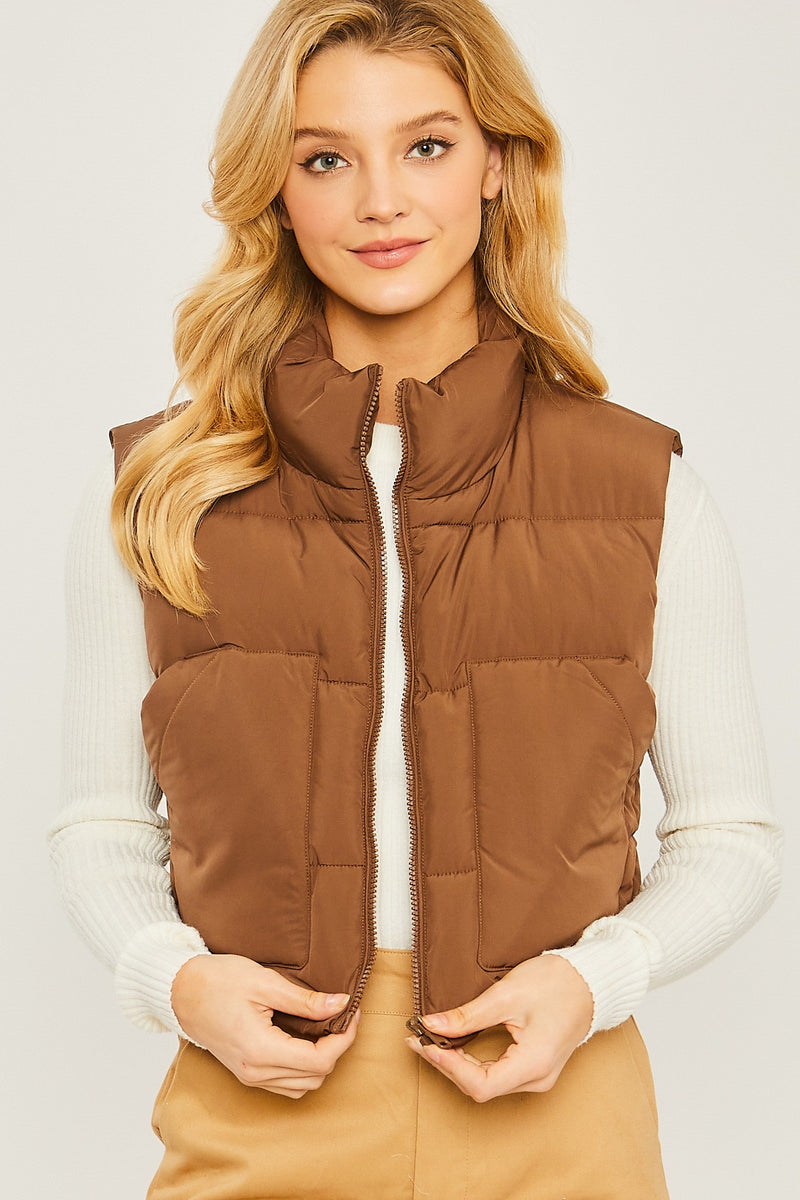 Short Puffer Vest