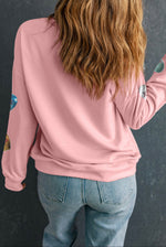 Sweatheart Sequin Crewneck