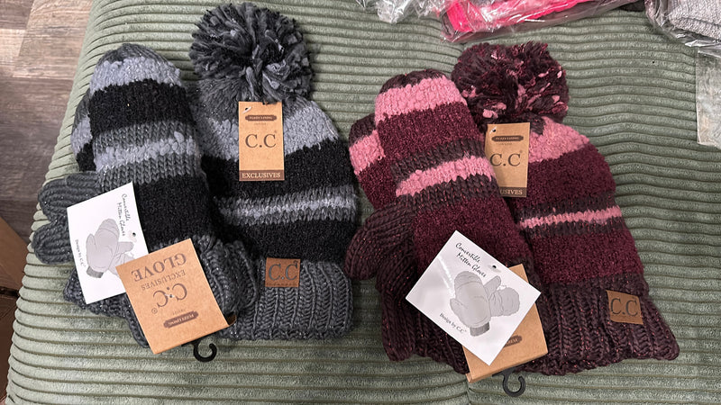 C.C Beanie Mitten Set