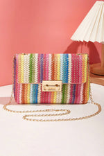 Strawberry Woven Gold Chain Bag