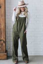 Loose Fit Corduroy Overalls