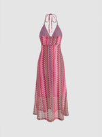 Tribal Halter Knotted Maxi