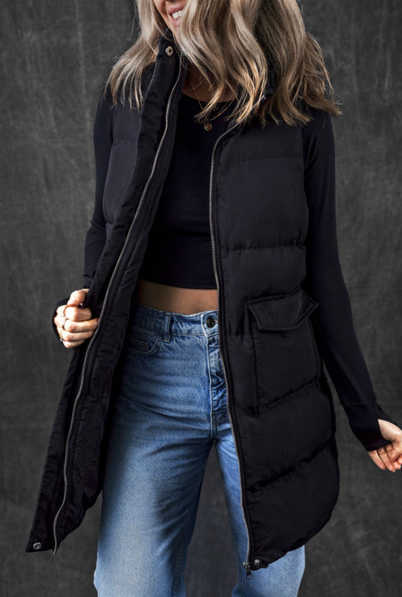 Longline Puffer Vest