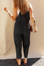 Drawstring Cropped Overall