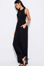 Cinched Waist Wide Leg Jumpsuit