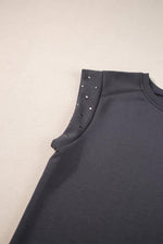 Studded Short Sleeve Top