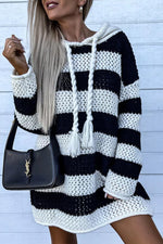 Crochet Braided Tassel Sweater Dress