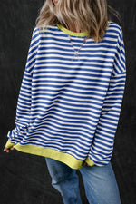 Oversized Contrast Trim Stripe Tunic