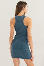 Acid Washed Ribbed Tank dress