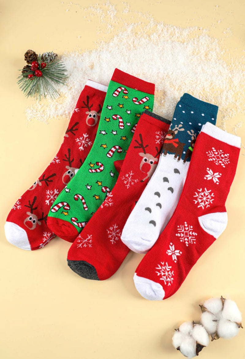 Reindeer Box Christmas Socks