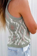 Tribal Aztec Knit Tank