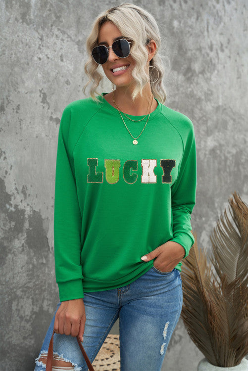 Lucky Chenille Crewneck