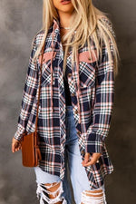 Plaid print, hoodie flannel