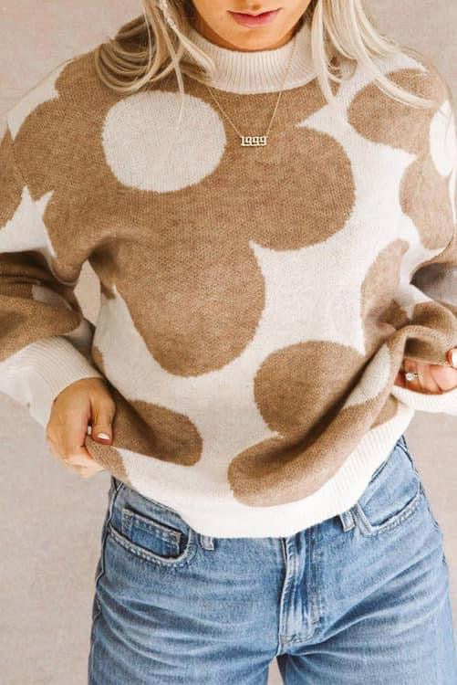 Bold Floral print Sweater