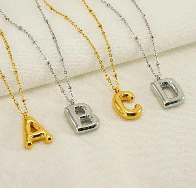 Bubble Letter Necklace