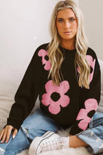 Bold Floral print Sweater