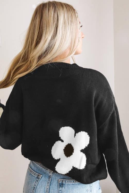 Bold Floral print Sweater