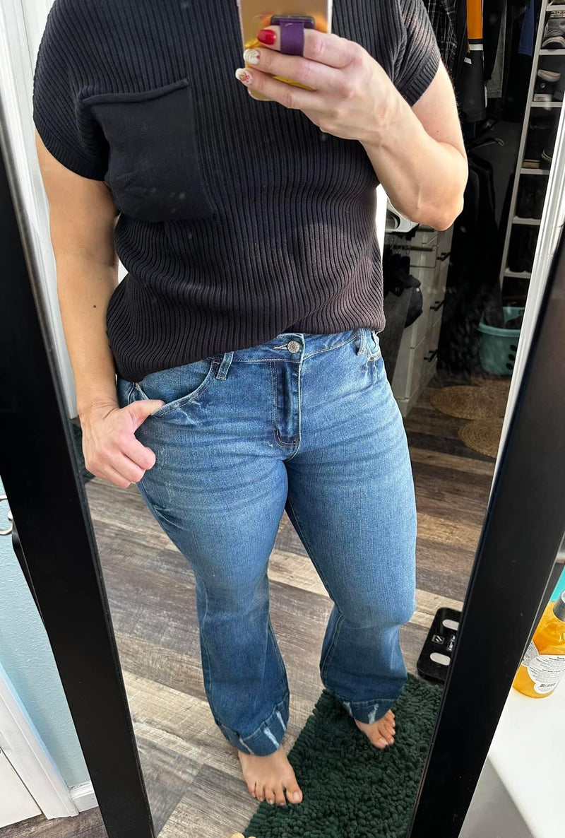 Light Wash Flare Jeans