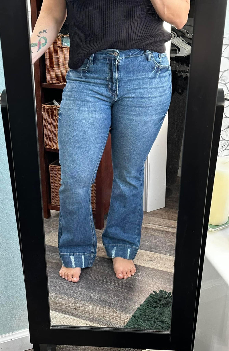 Light Wash Flare Jeans