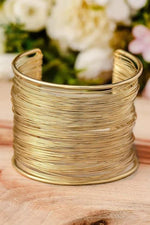 Gold bangle bracelet