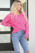 Bubblegum Pink Confetti Sweater