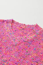 Bubblegum Pink Confetti Sweater