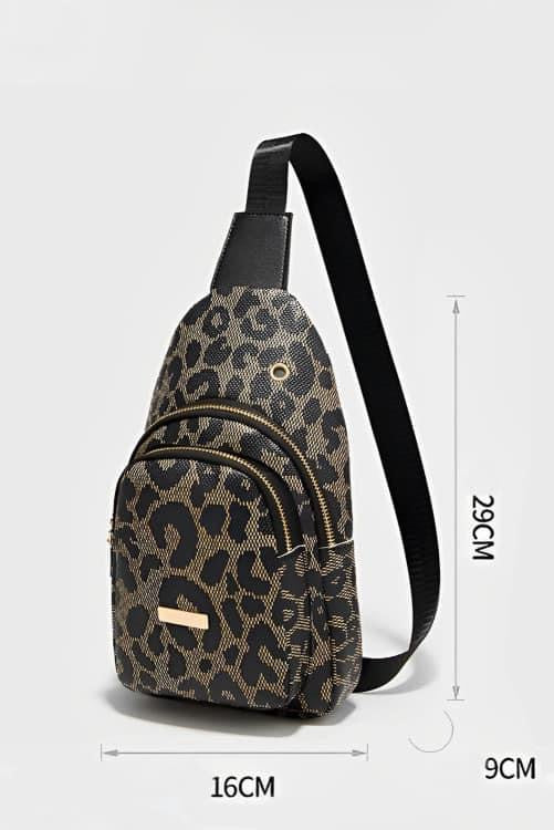 Black Leopard Sling bag