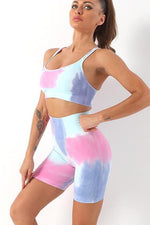 Tummy control tie dye set/separate