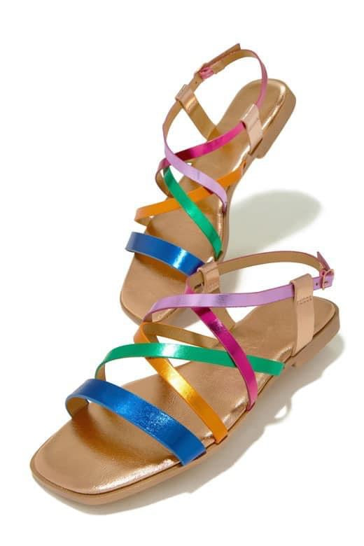 Metallic Multi Color Sandal