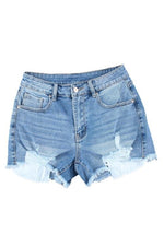 Flawsome Distresed Denim Frayed Shorts