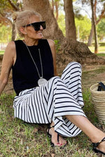 Striped Wide Legged Pants