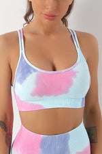 Tummy control tie dye set/separate