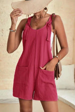 Textured Adjustable Romper