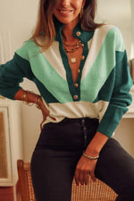 Color Block Pullover Sweater