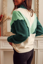 Color Block Pullover Sweater