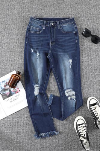 Raw Hem Jean